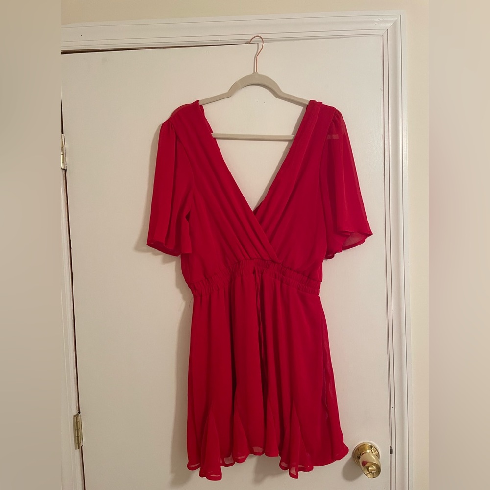 NWT: Francesca’s New Red Mini Dress - Picture 1 of 4
